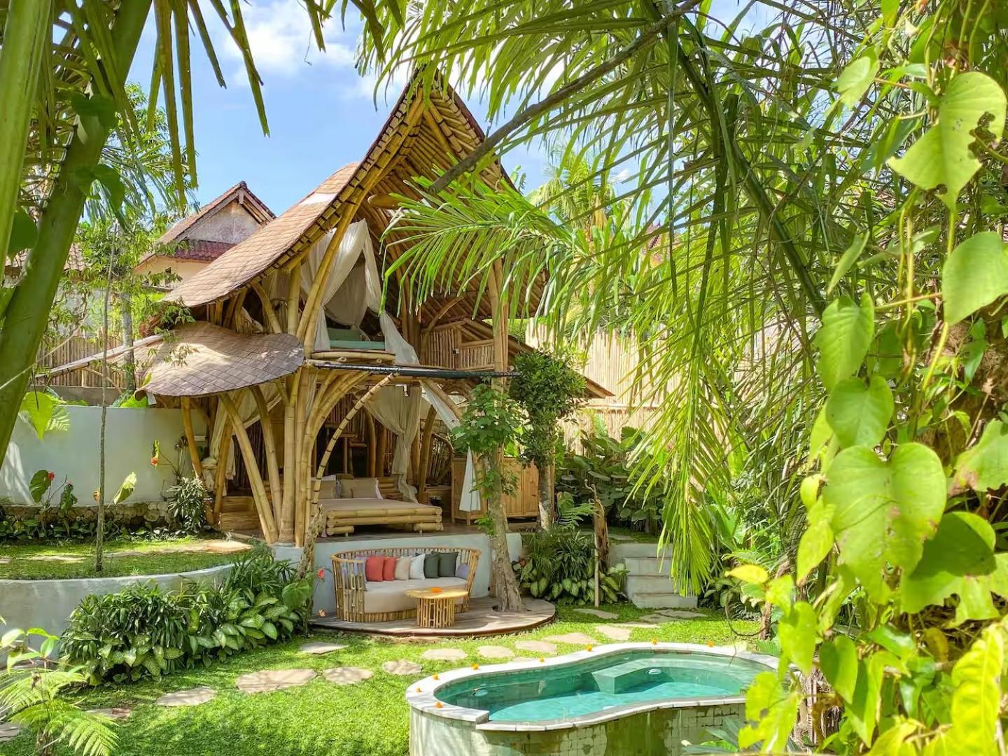 Wahem Eco Bamboo - Magical Bamboo House Ubud Bali Villa Buitenkant foto