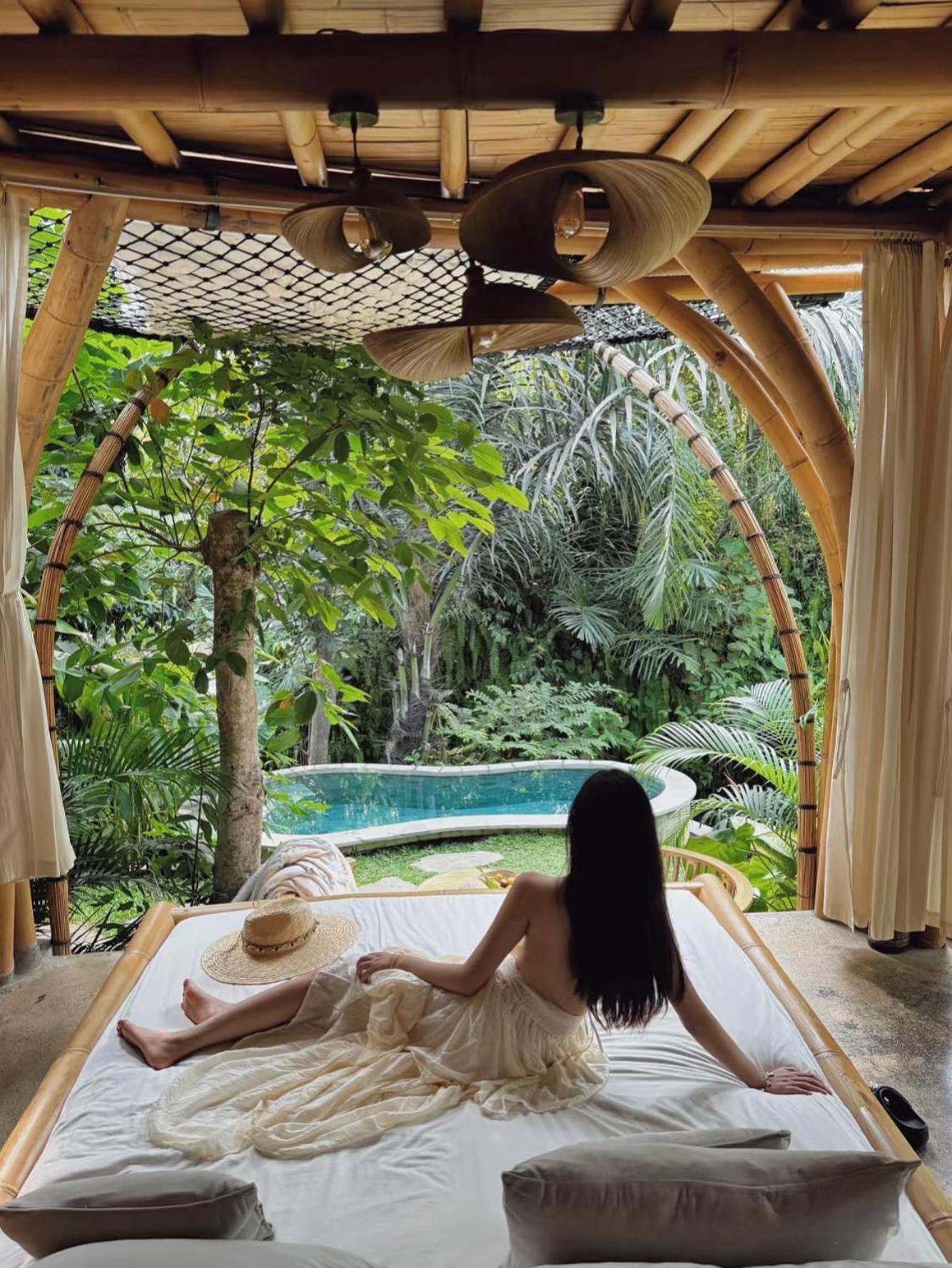 Wahem Eco Bamboo - Magical Bamboo House Ubud Bali Villa Buitenkant foto